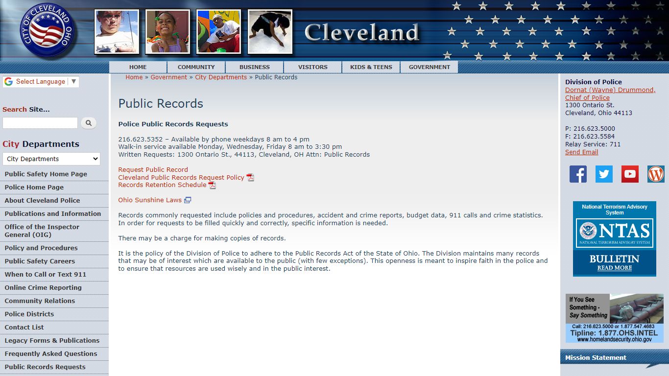 Public Records | City of Cleveland